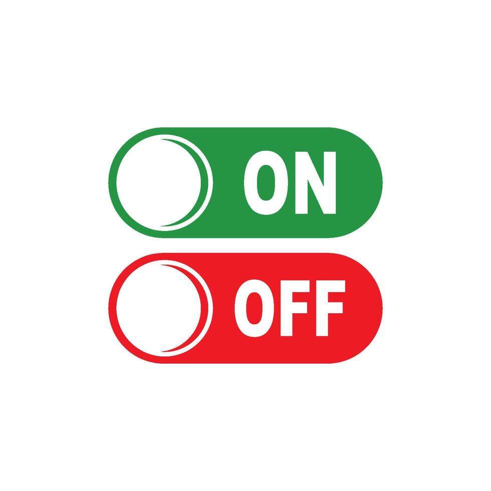 On off button symbol logo icon, vector illustration design