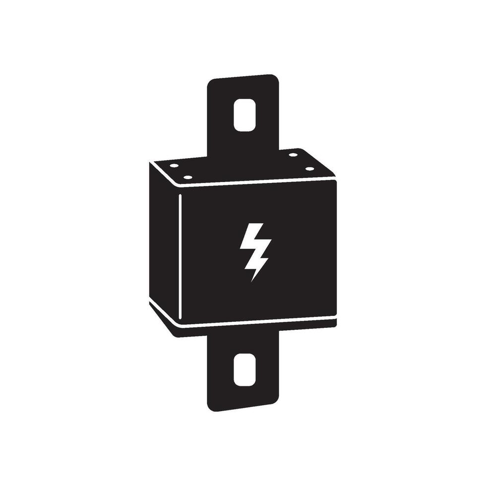 eléctrico fusible icono vector ilustración diseño modelo
