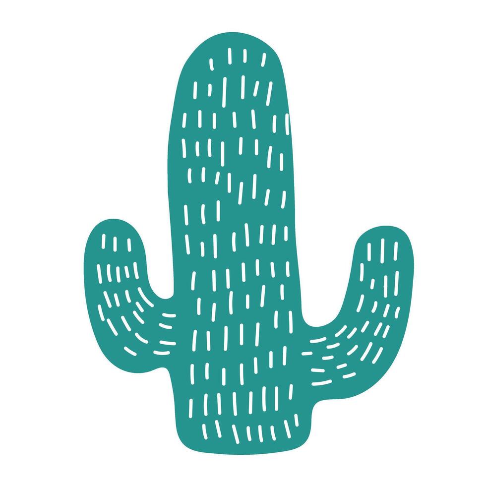 Cute cactus clipart. Children's illustration. Abstract. vector