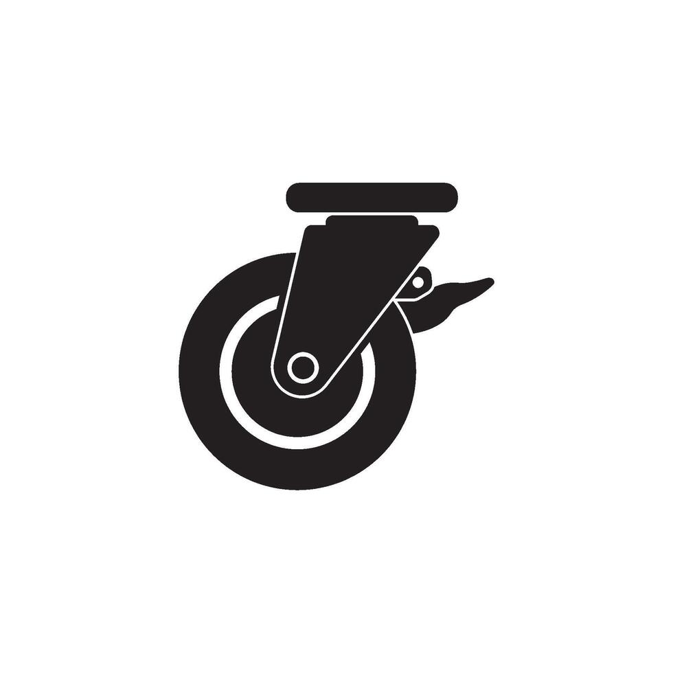 castor rueda icono vector Arte ilustración