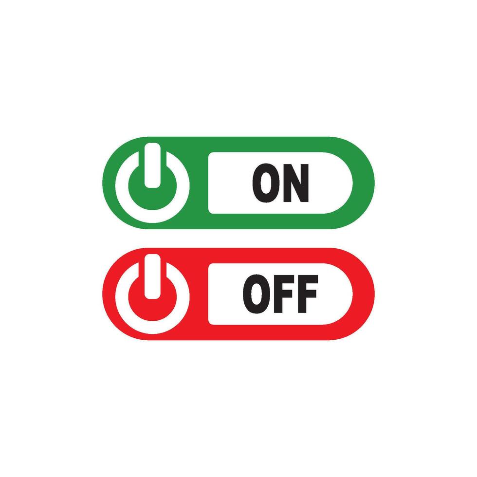 On off button symbol logo icon, vector illustration design