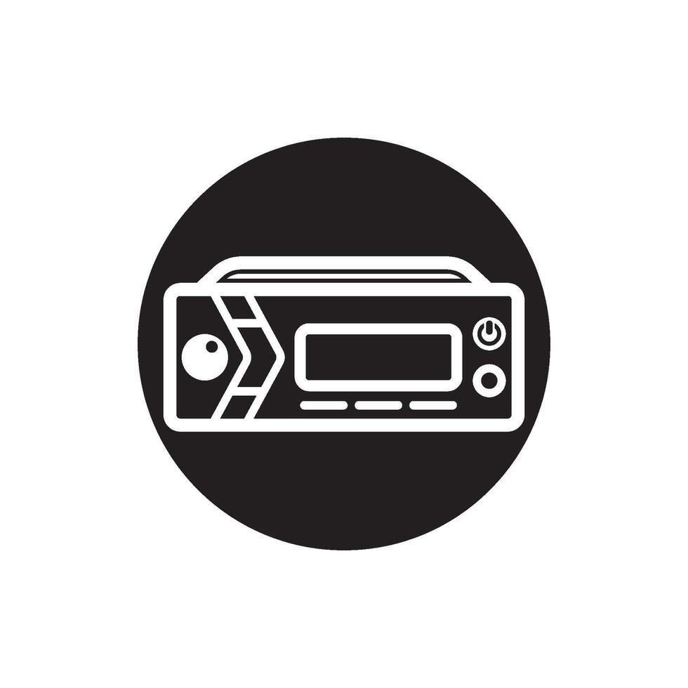 coche radio símbolo logo icono, vector ilustración diseño