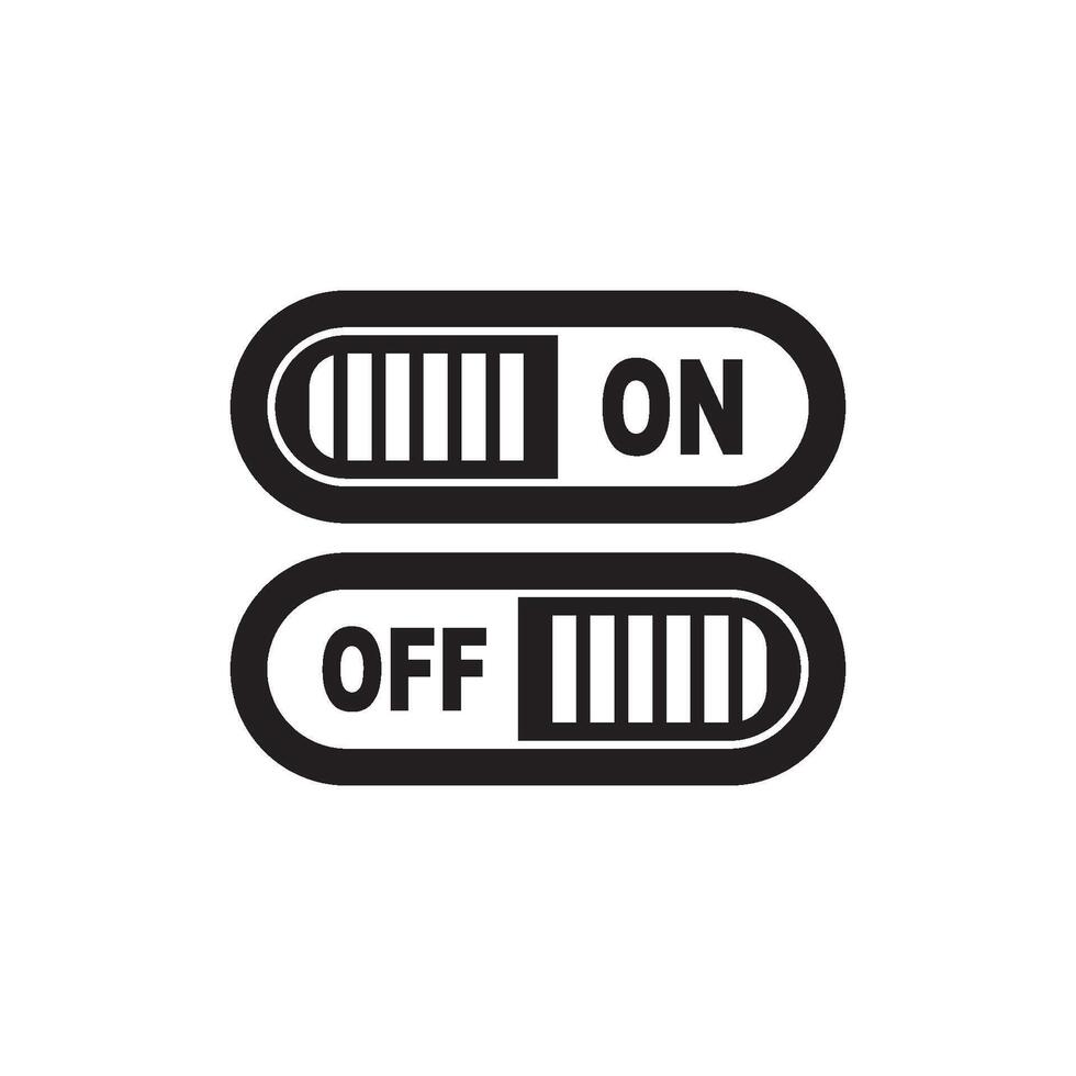 On off button symbol logo icon, vector illustration design