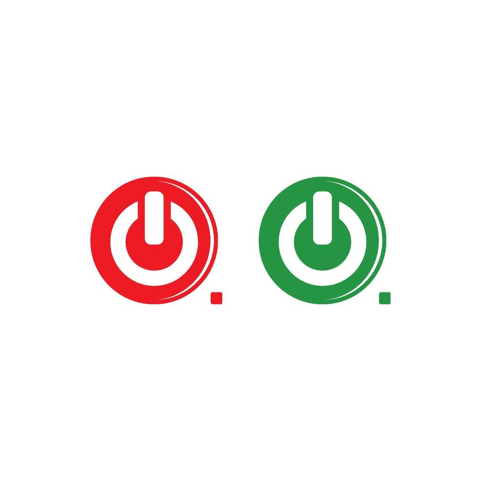 On off button symbol logo icon, vector illustration design