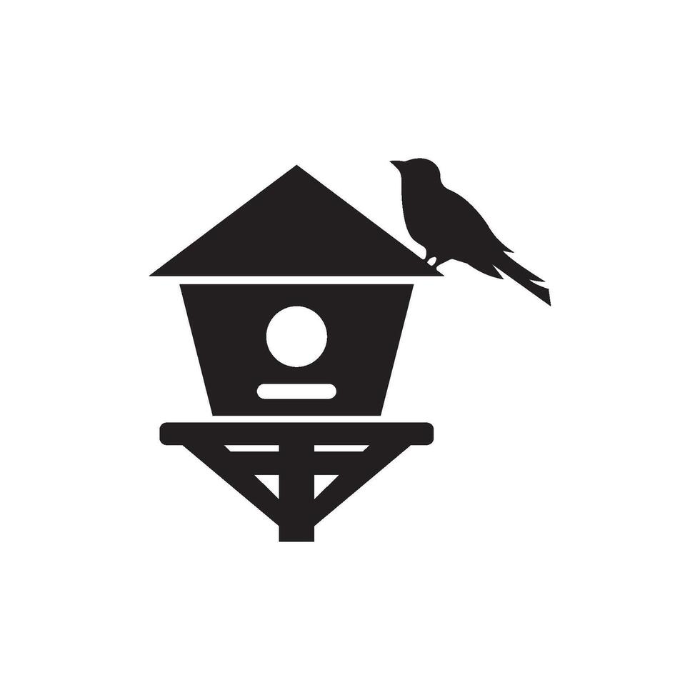 Bird cage symbol logo icon, vector illustration design