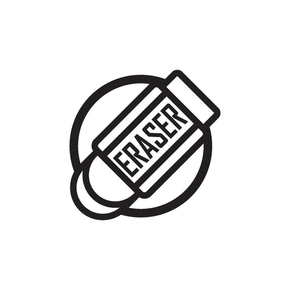 eraser icon vector illustration design template