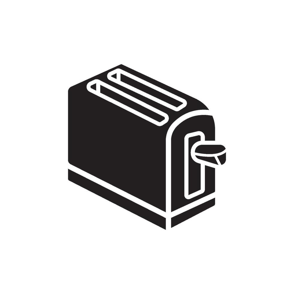 Toaster Icon, Toaster Vector Art Illustration