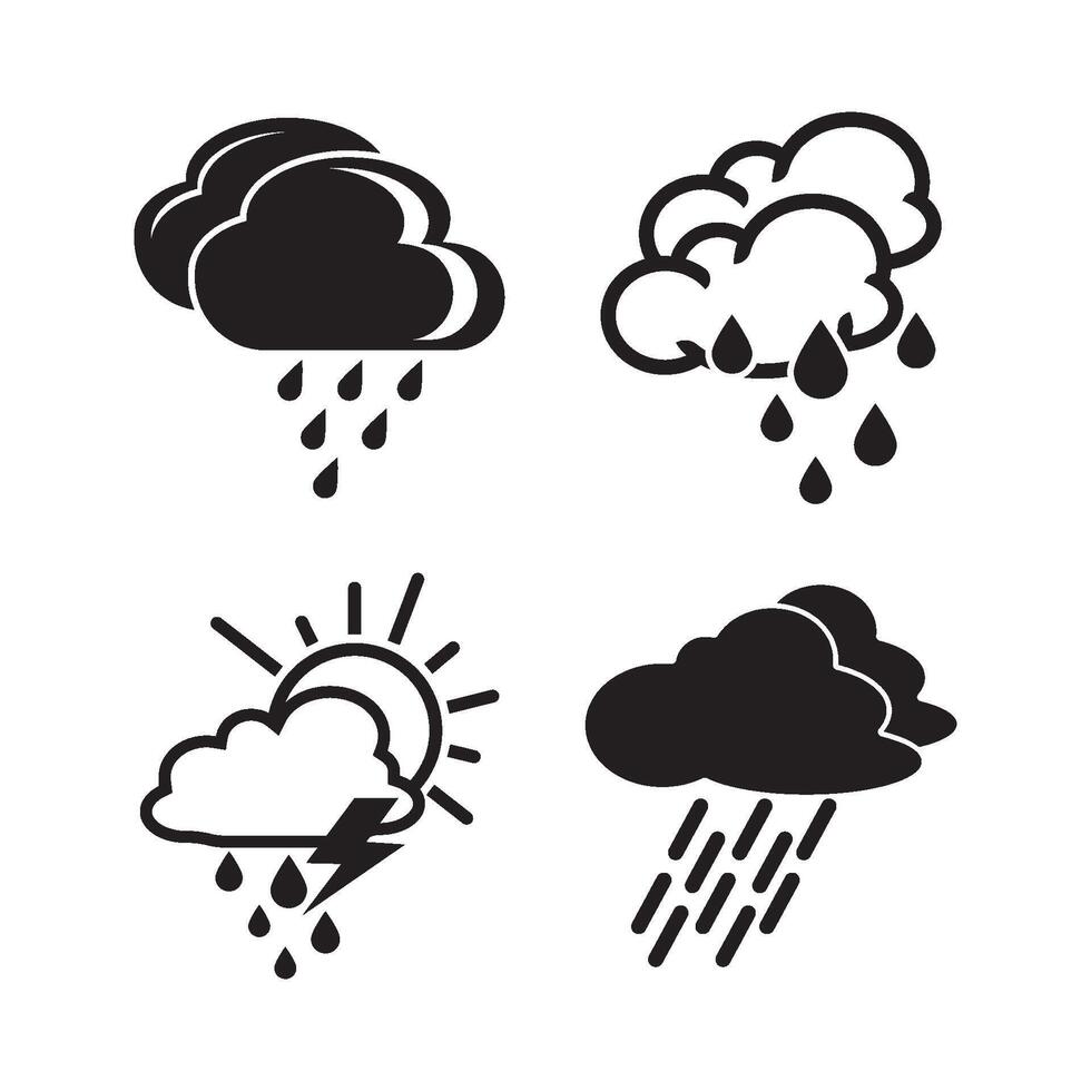 Rain cloud symbol icon design,vector illustration vector