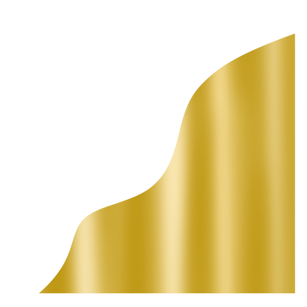 Golden Wave Border png