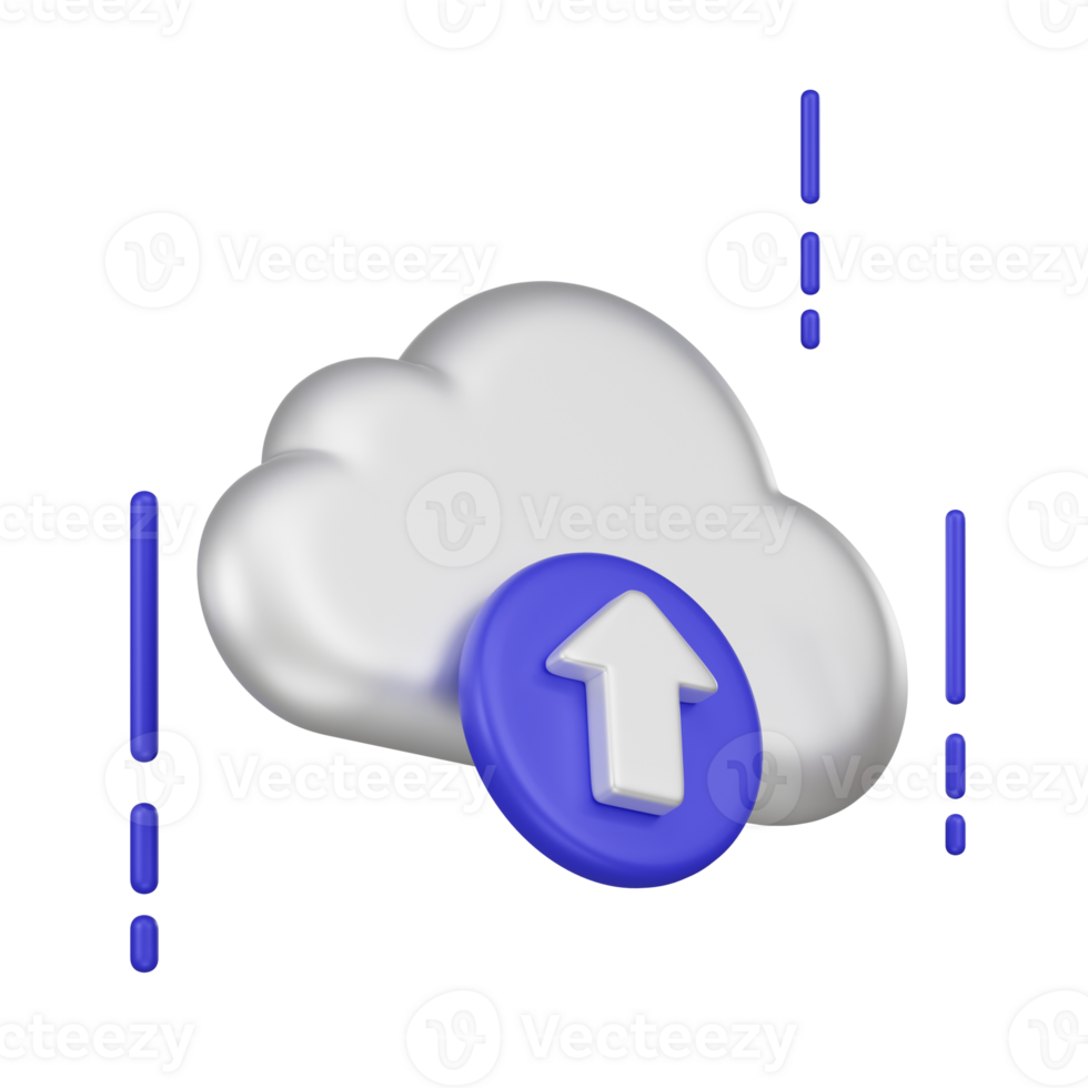 Cloud Upload 3d Icon png