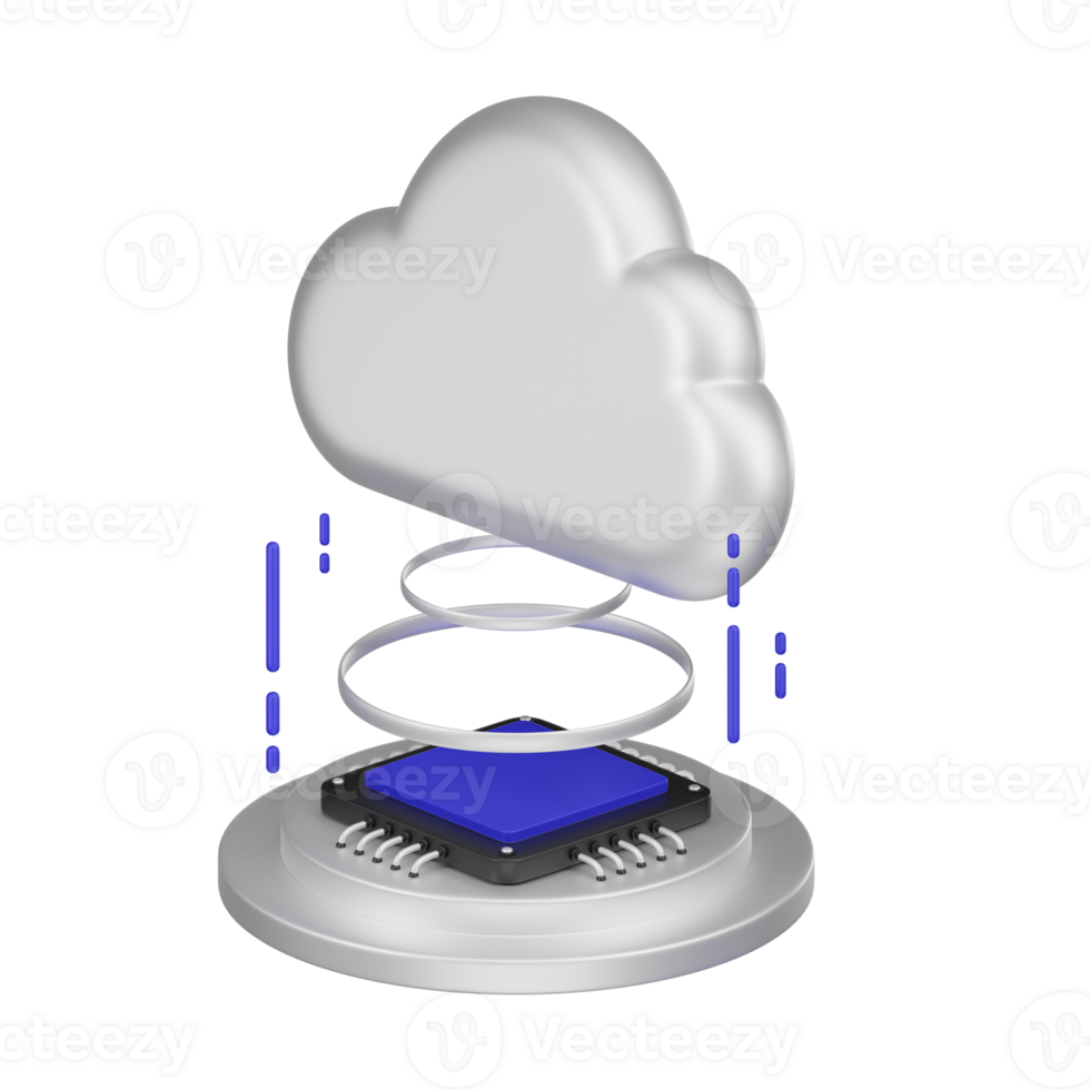 nuvem Informática serviço 3d ícone png