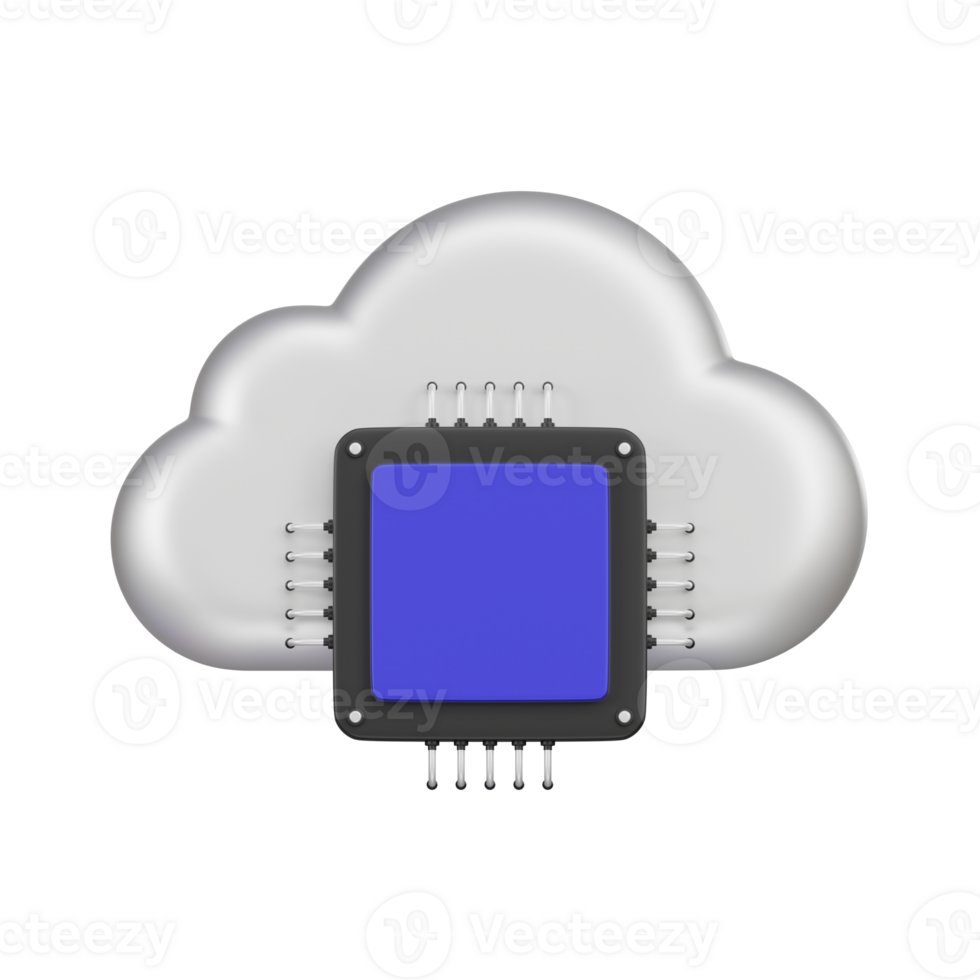 Cloud Computing Unit 3d Icon png