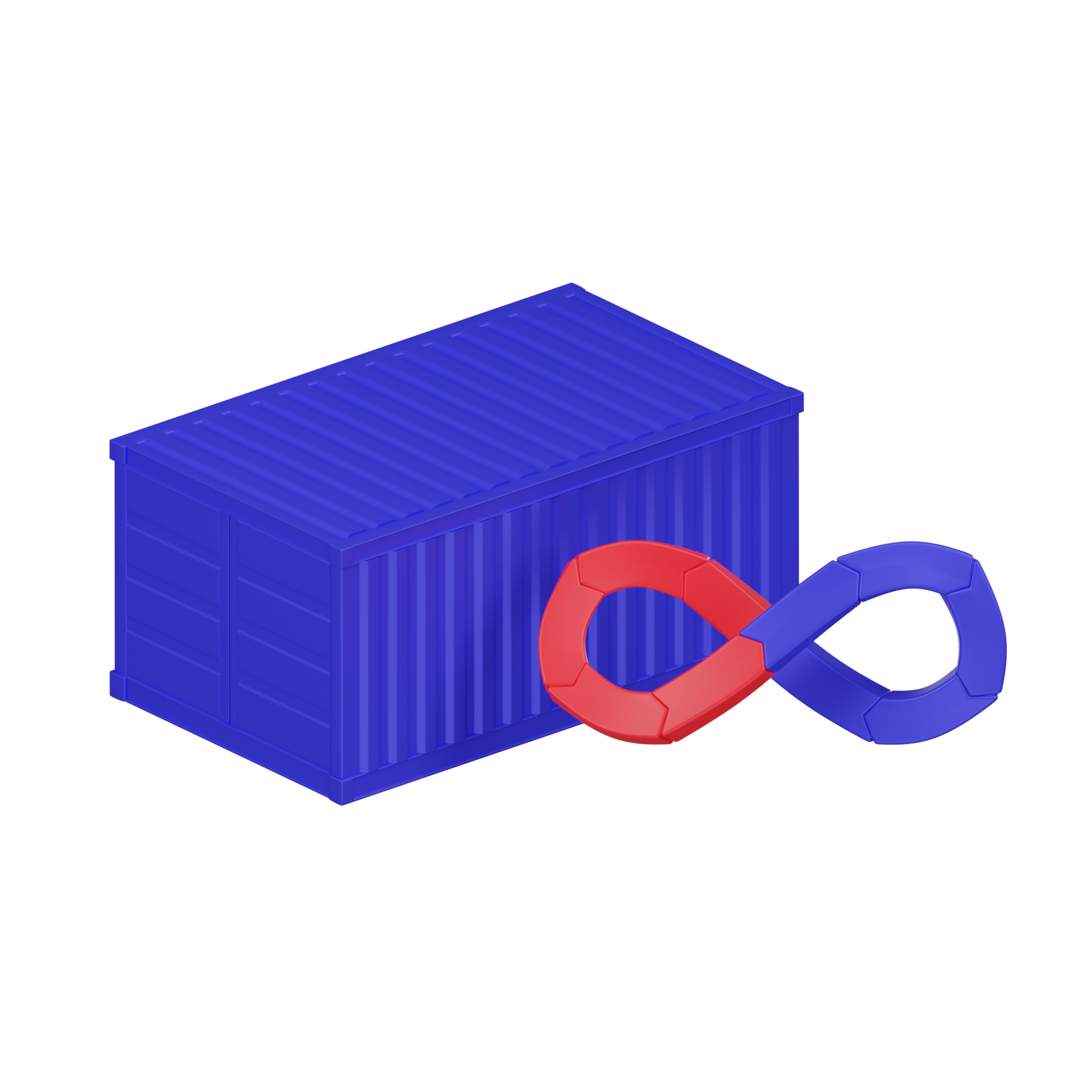 Cloud Container DevOps 3d Icon 41309928 PNG