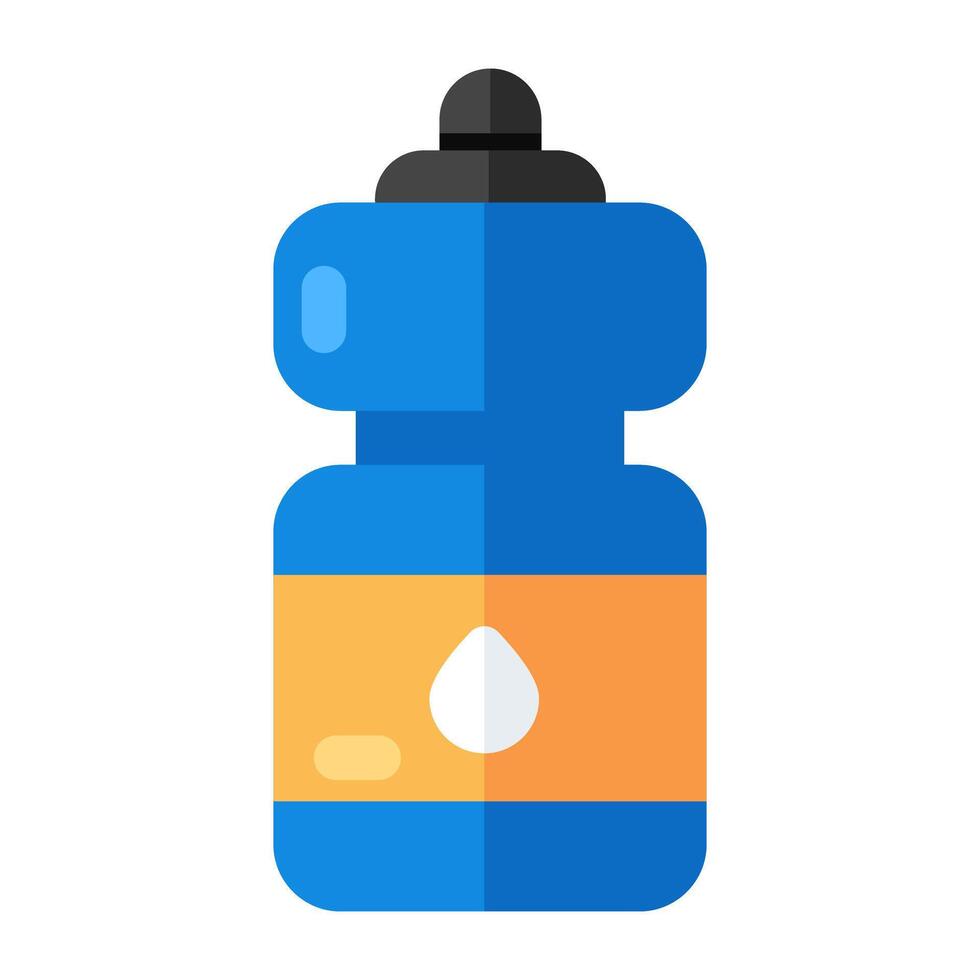 An editable design icon of water bottle vector