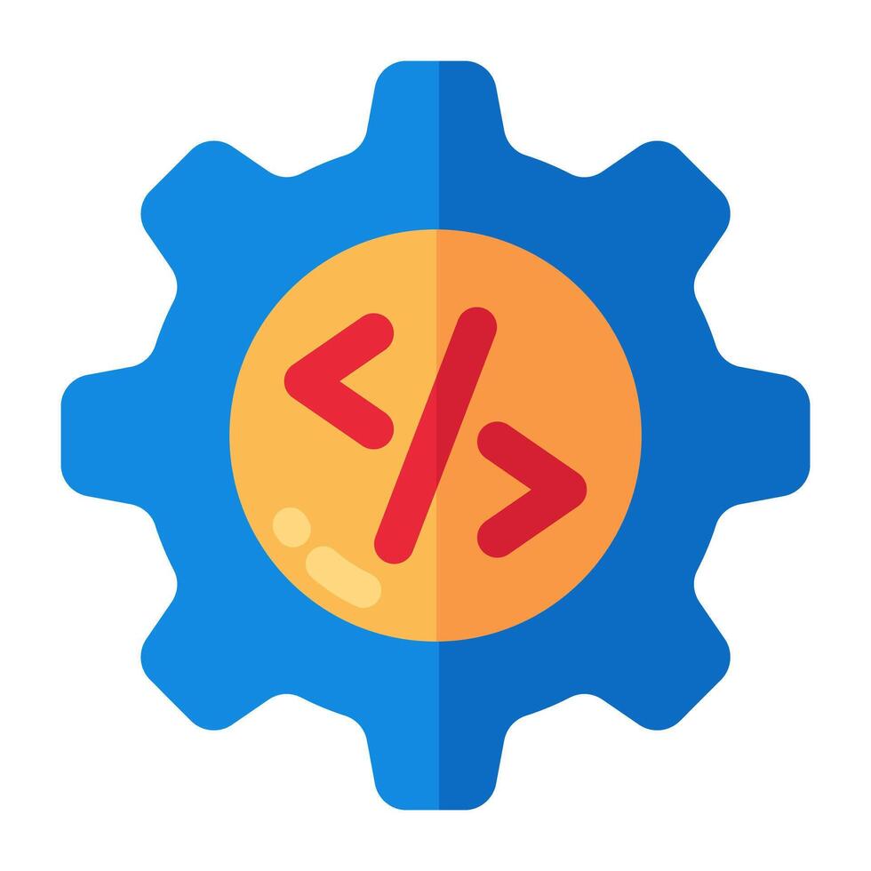 icono de diseño único de codificación web vector