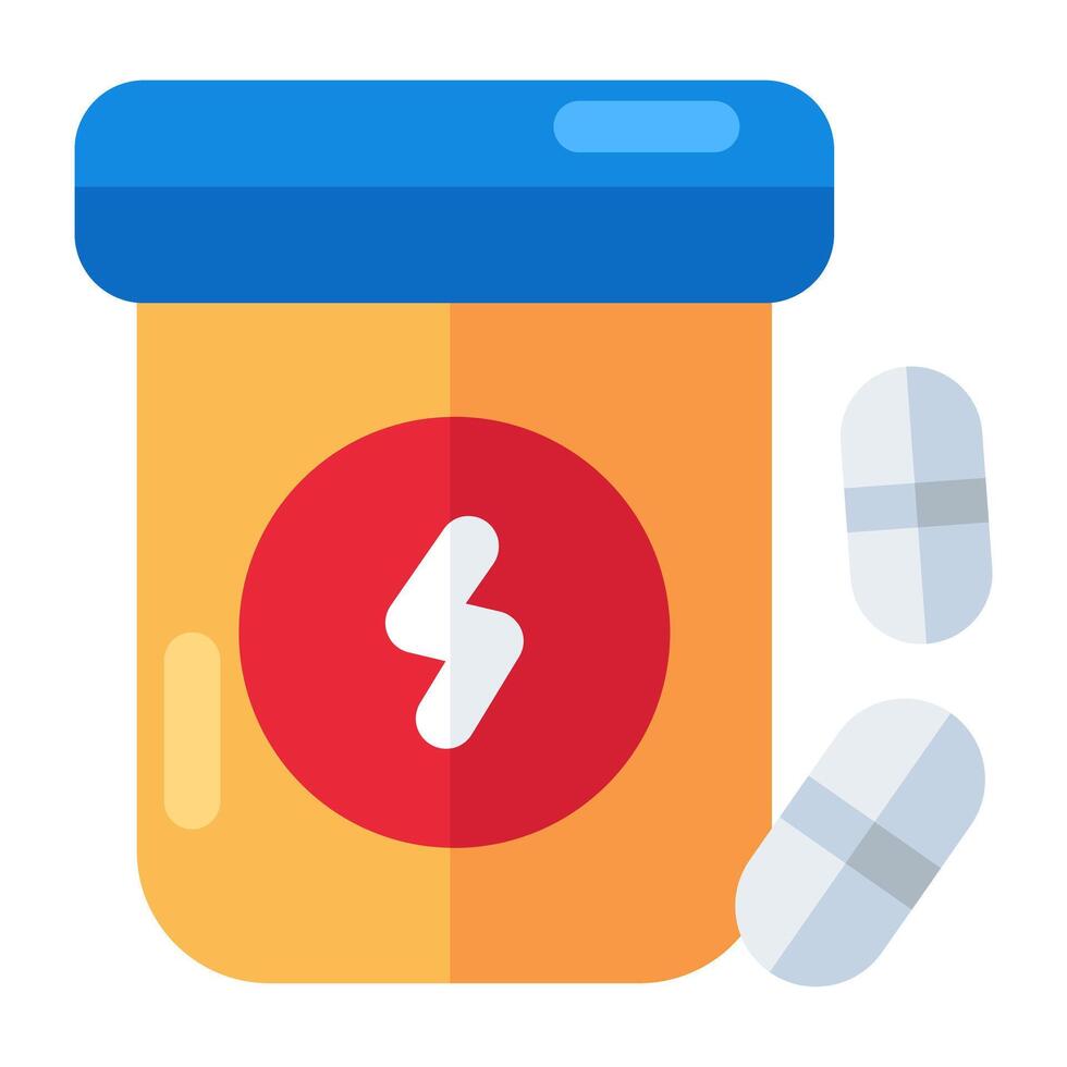 Modern design icon of pills jar vector