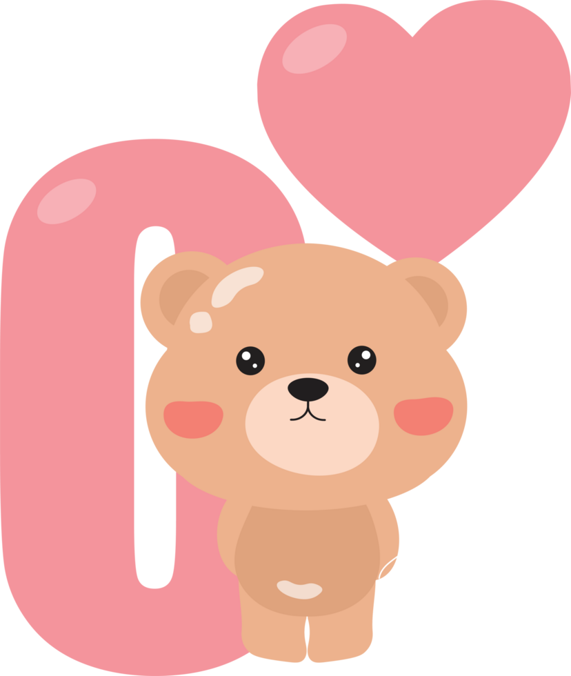 Teddy bear with heart png
