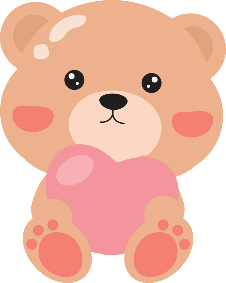 Teddy bear with heart png