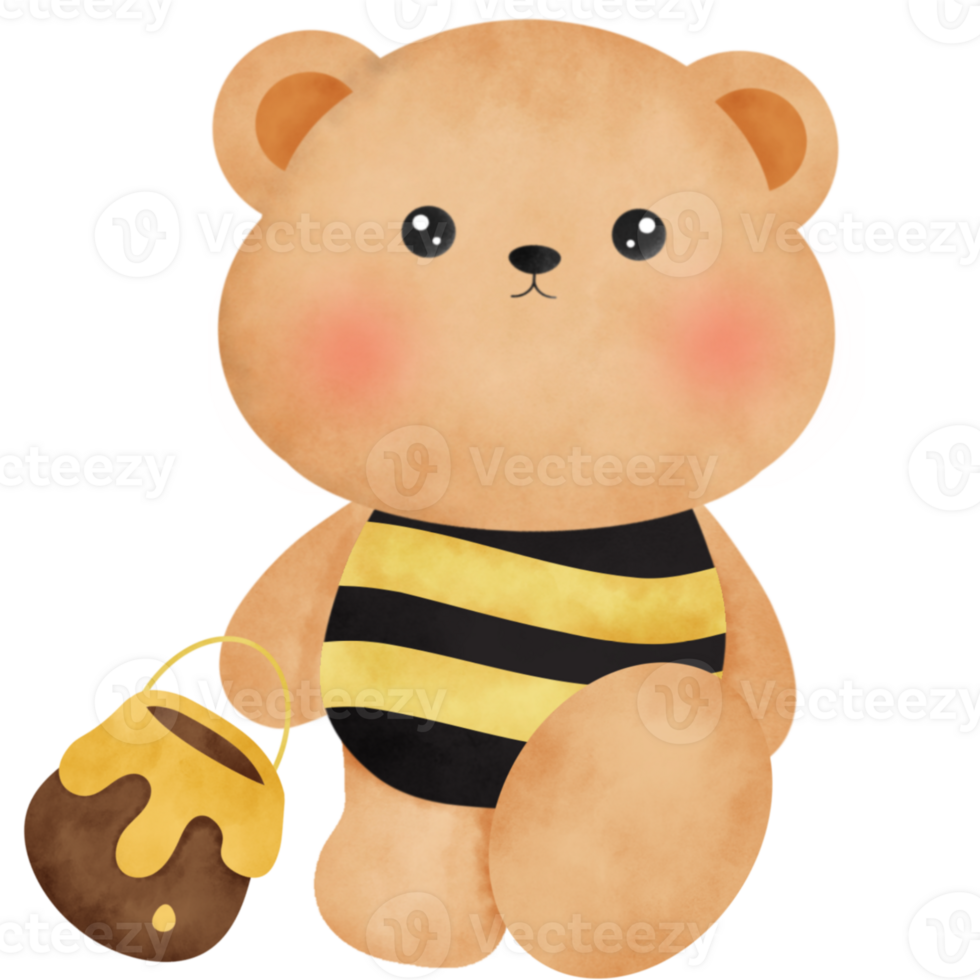 teddy bear honey . png