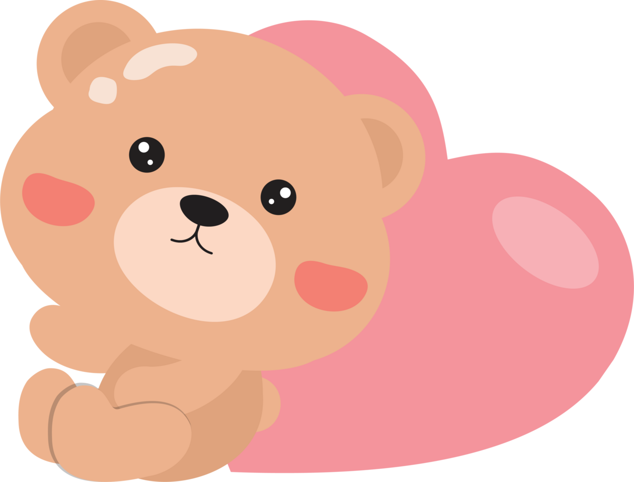 Teddy bear with heart png