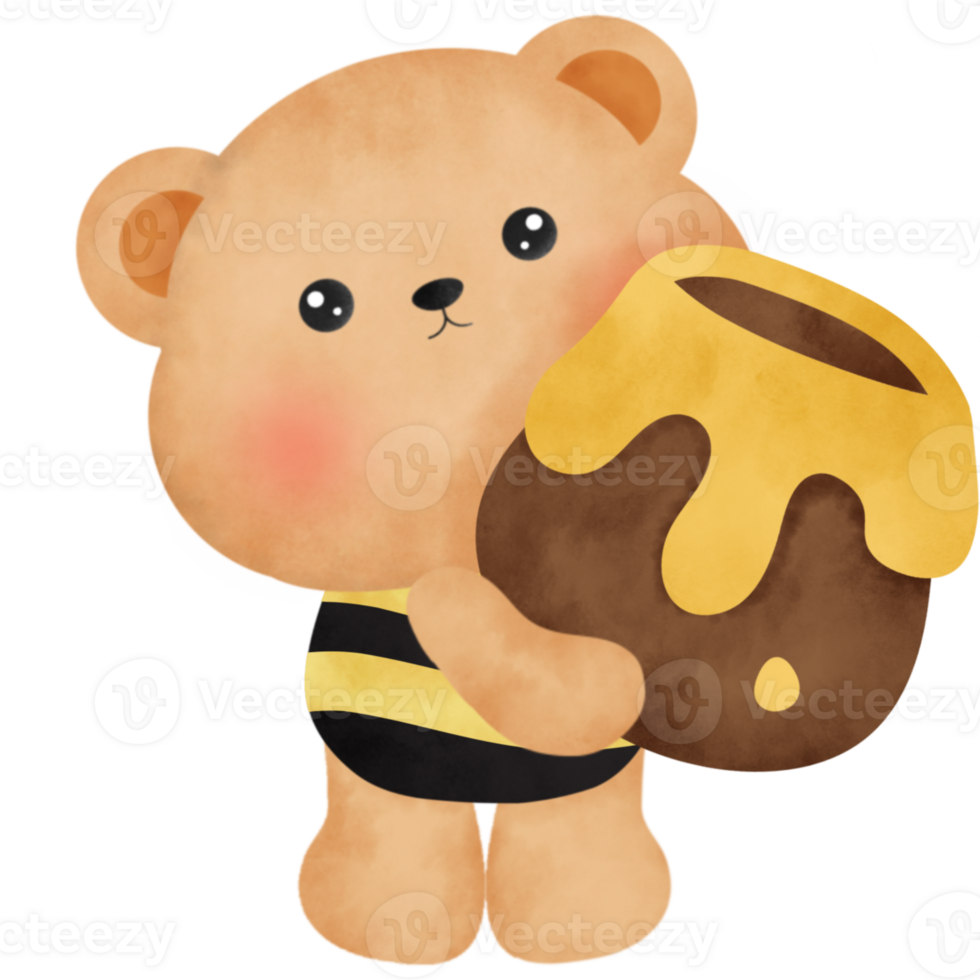 teddy bear honey . png