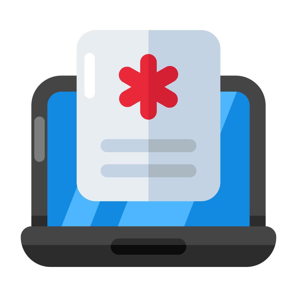 Trendy design icon of prescription vector