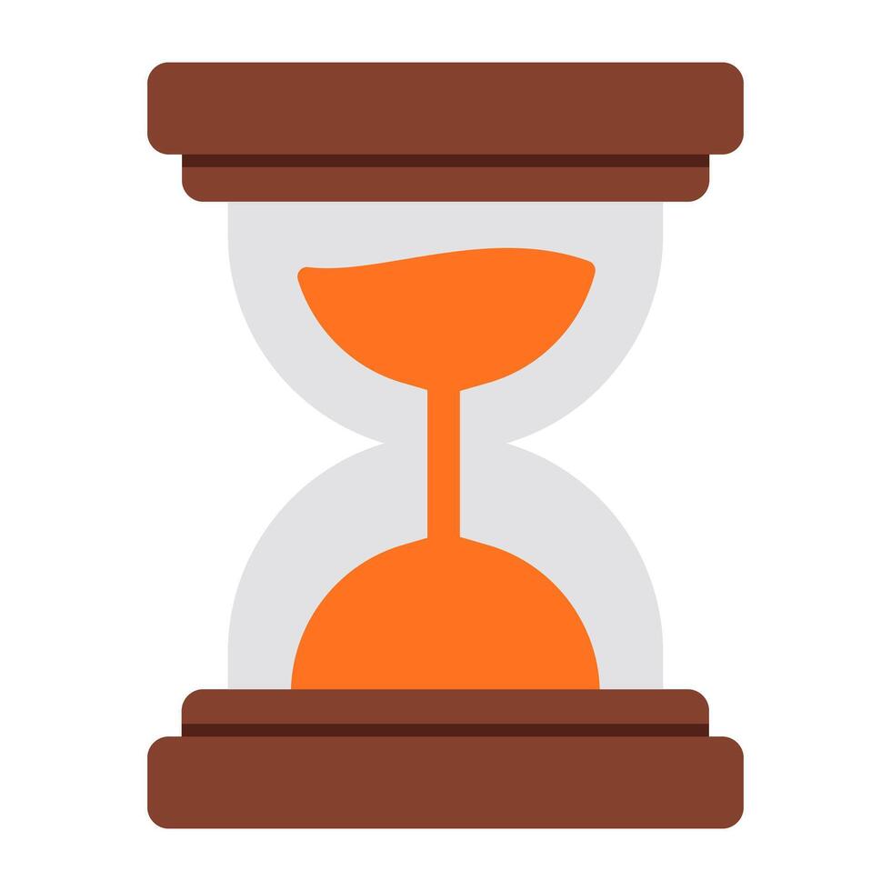 An icon design of hourglass vector