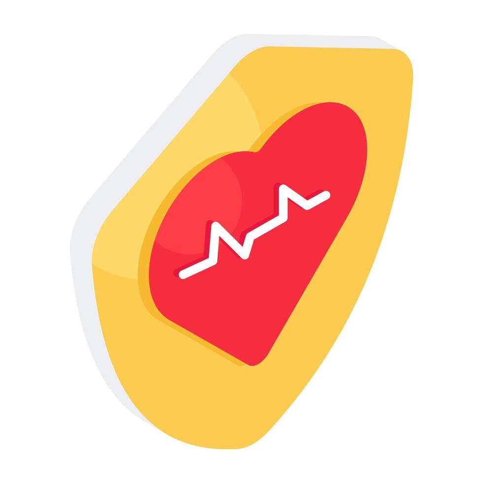 Premium download icon of heart protection vector