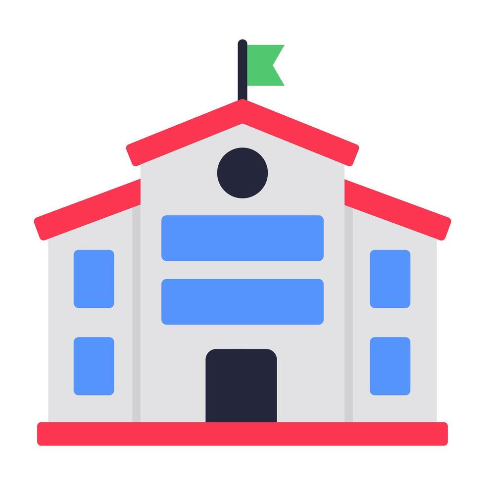 A perfect design icon of school building vector