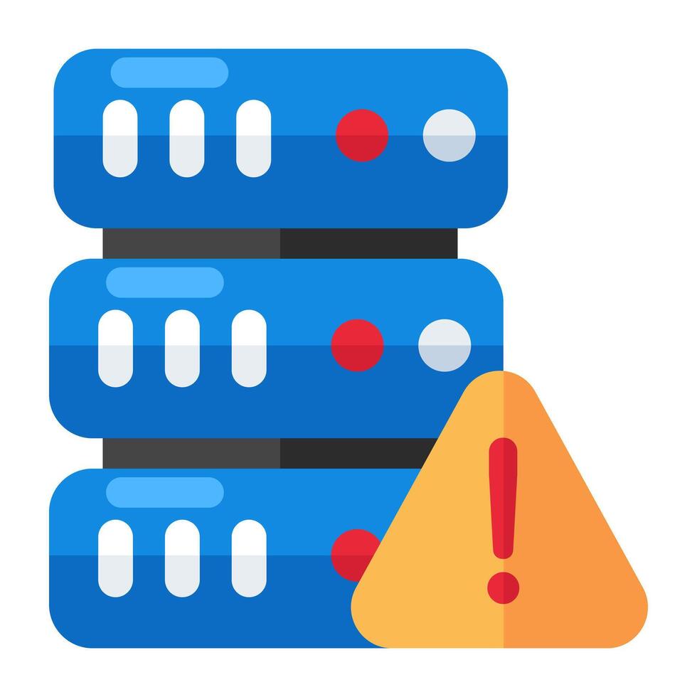 Premium download icon of server error vector
