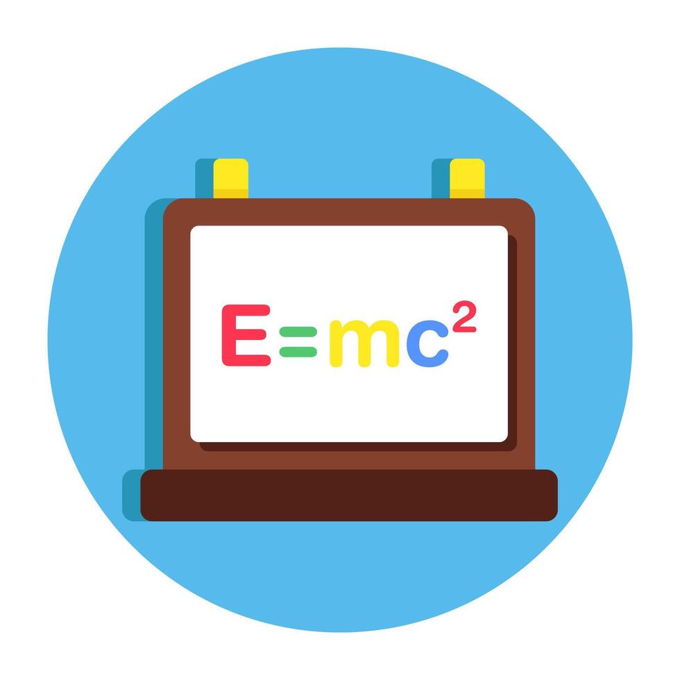 An icon design of physics formula vector
