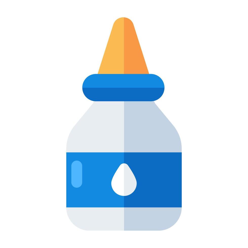 An icon design of drops bottle vector