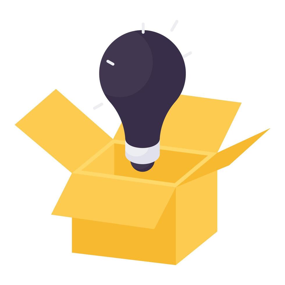 Modern design icon of think outside the box vector