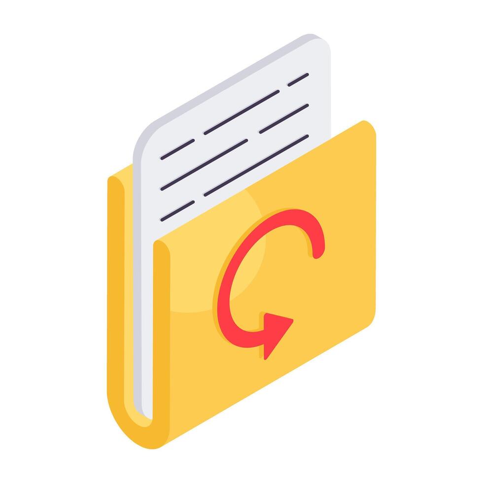 A unique design icon of folder vector