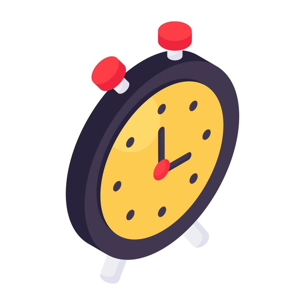 Modern design icon of alarm clock vector