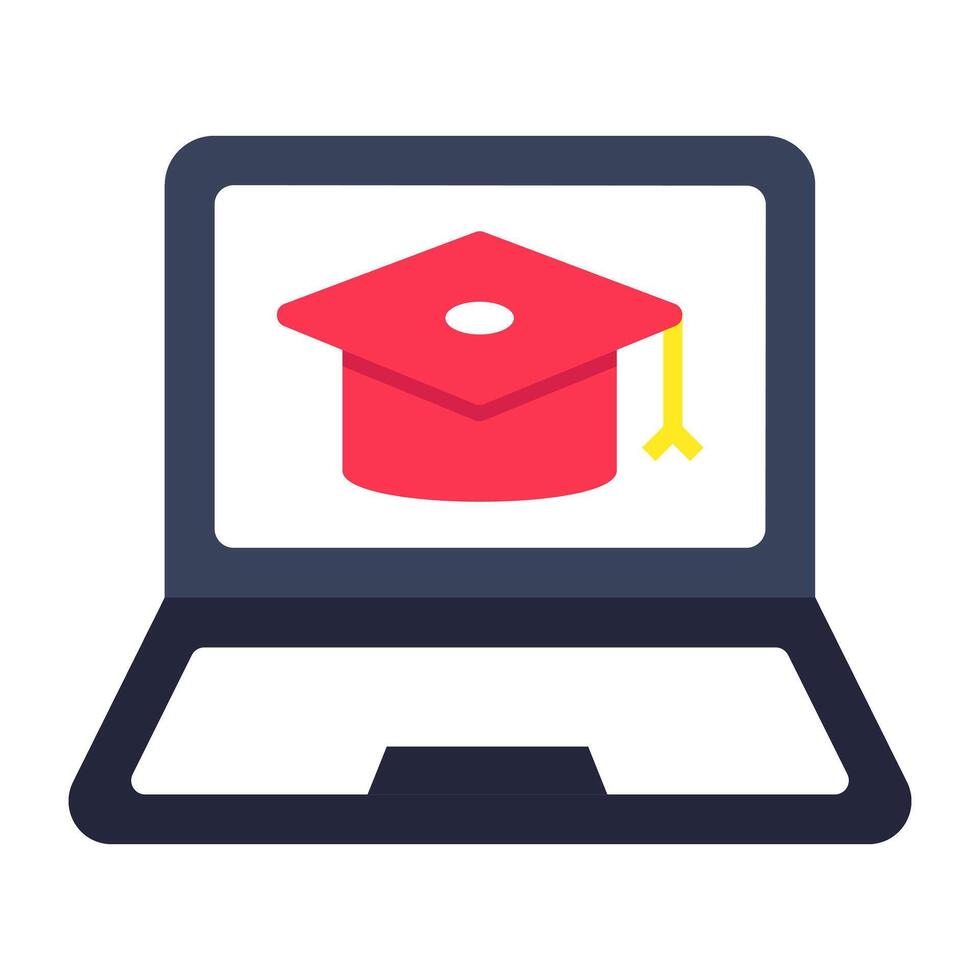 A perfect design icon of online education vector