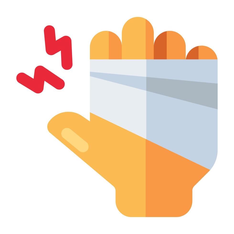 Perfect design icon of hand bandage vector