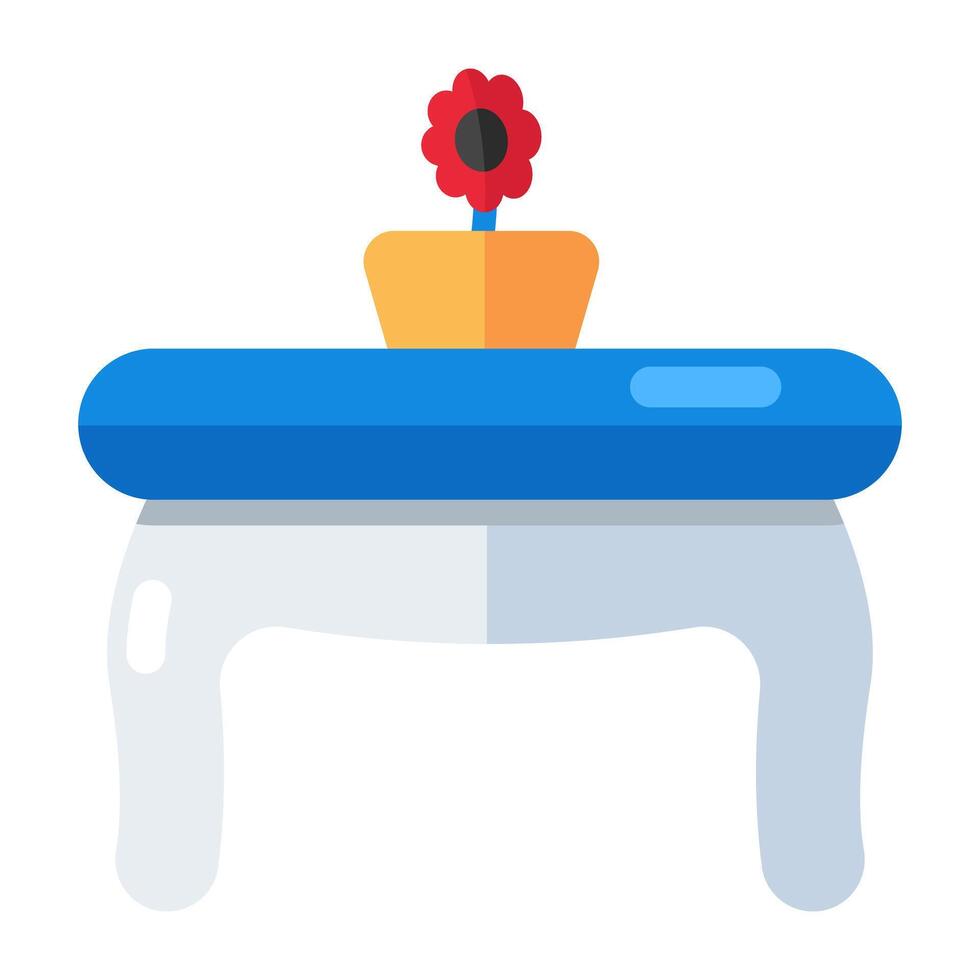 Editable design icon of table vector