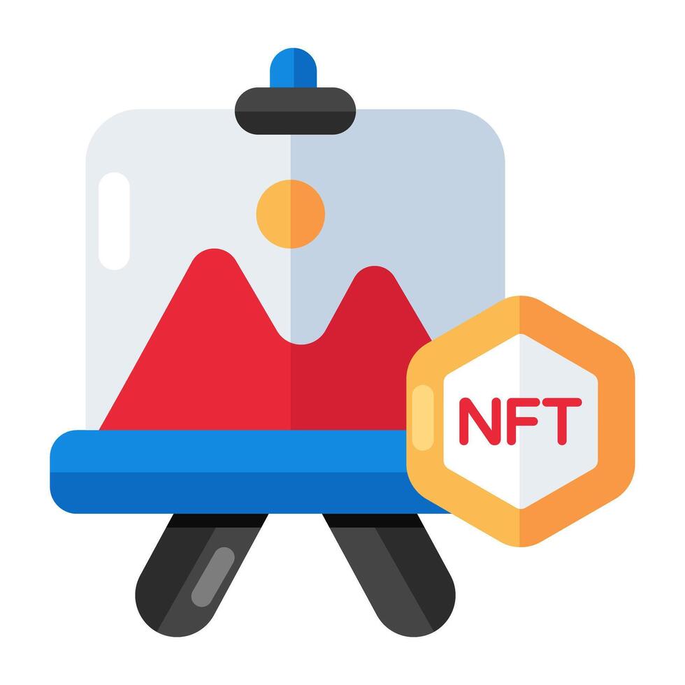 vector diseño de nft paisaje