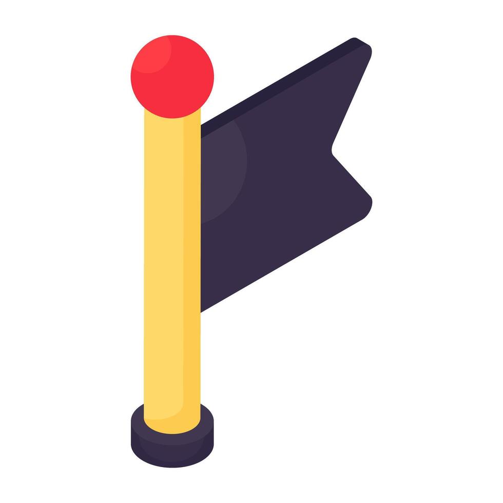A unique design icon of sports flag vector