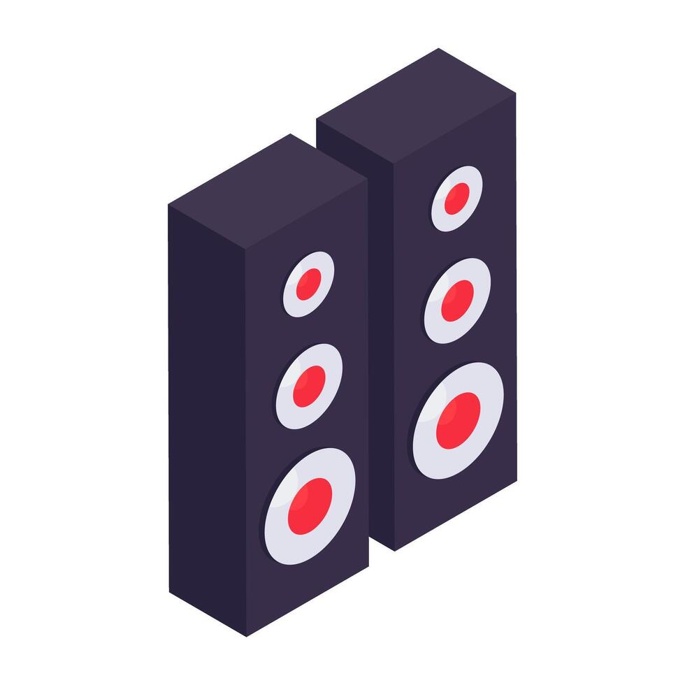 Modern design icon of sound speakers vector