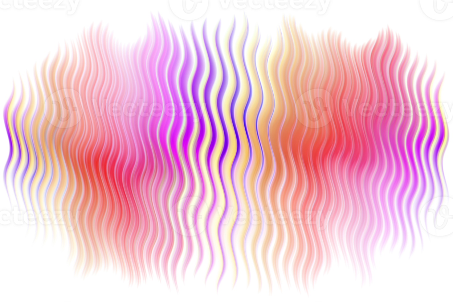 Translucent background blur lines colorful yellow pink png