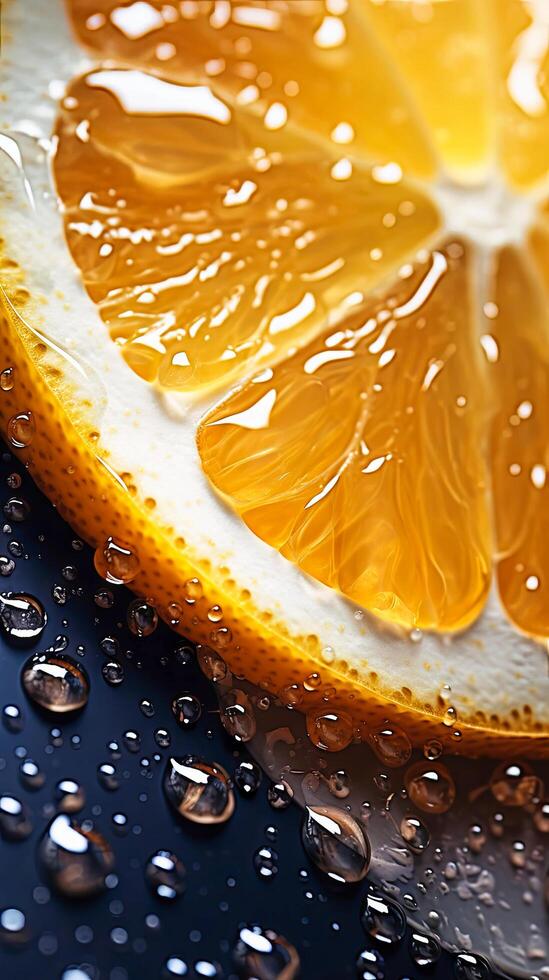 AI generated Group of Lemons With Water Droplets photo