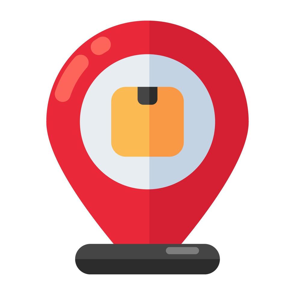 Perfect design icon of shopping location vector