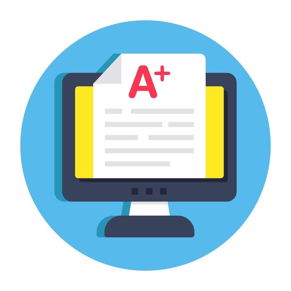 A perfect design icon of online education vector