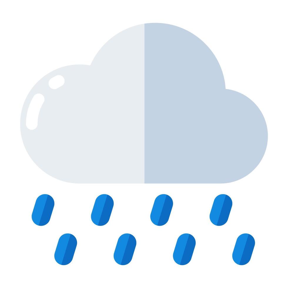 icono de lluvia en un diseño perfecto vector