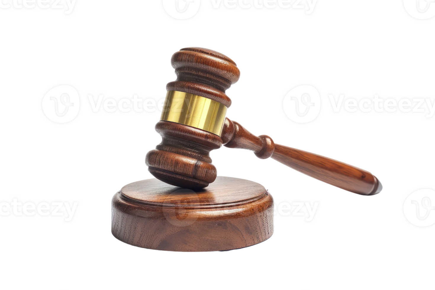 AI generated Gavel isolated isolated on transparent background png