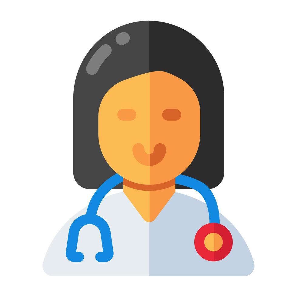 un único diseño icono de médico vector