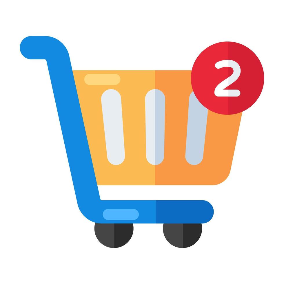 icono de carrito de compras, vector editable