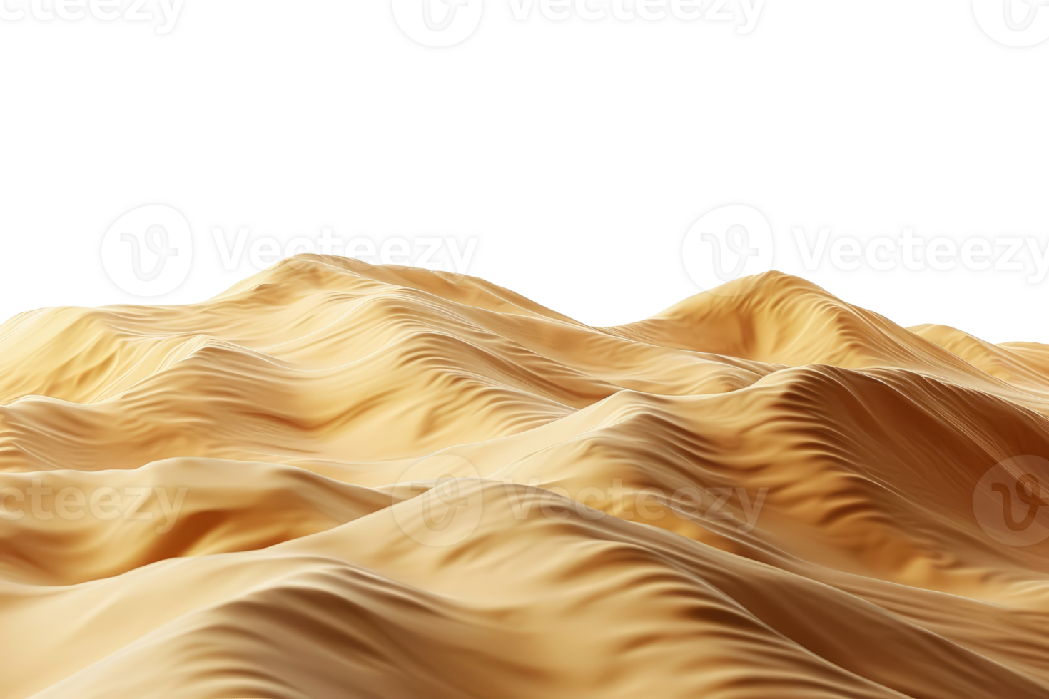 AI generated Dessert Sand Isolated on transparent background png